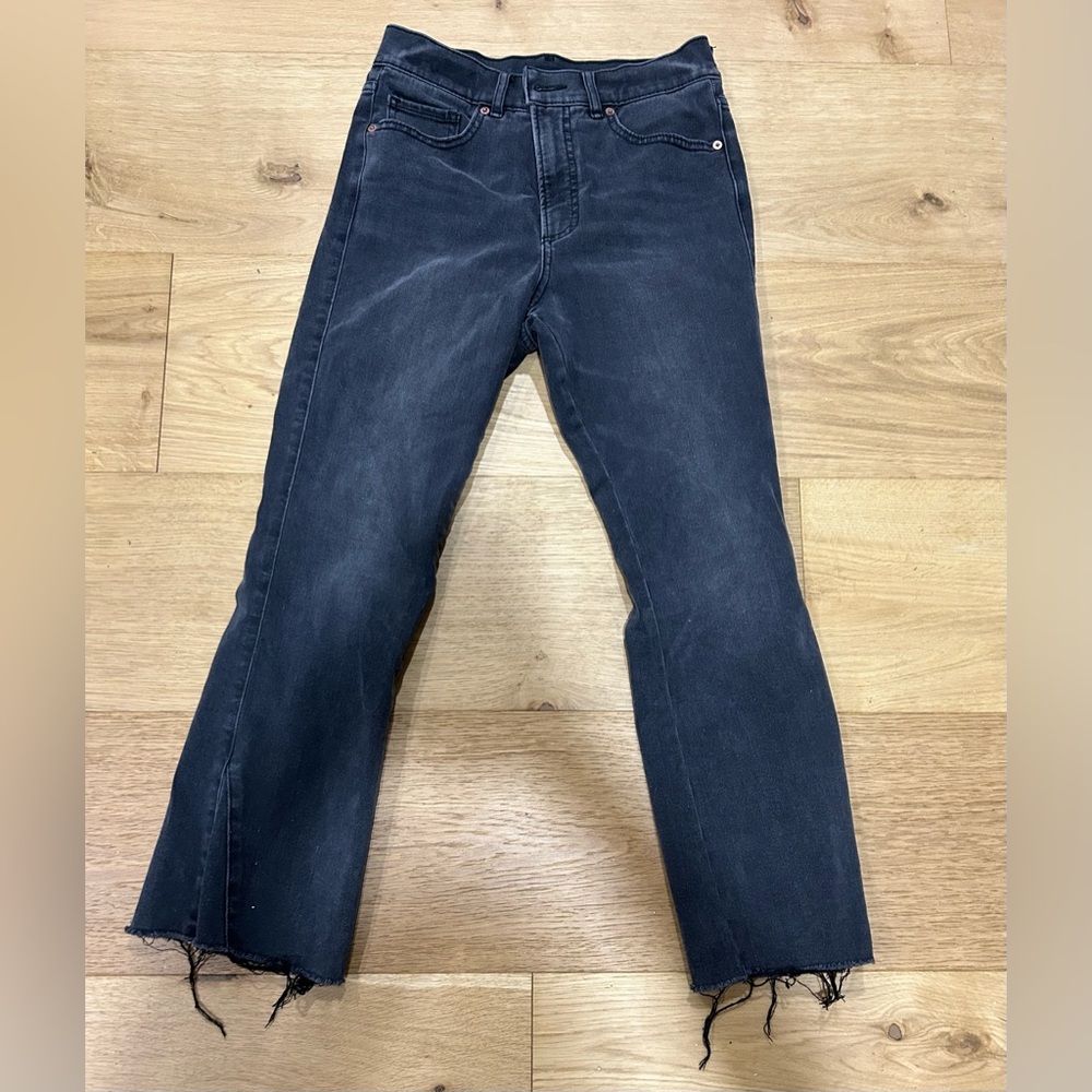 Express cropped flare jeans
